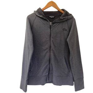 The North Face Women's Terry Full Zip RTO Hoodie Jacket Dark Gray L